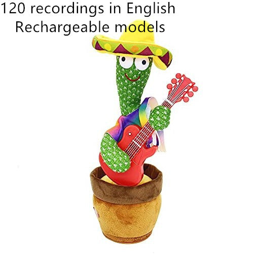 Juguete de cactus, juguete de baile de batido electrónico con la canción, juguete de educación infantil de cactus de baile 