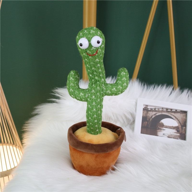 Juguete de cactus, juguete de baile de batido electrónico con la canción, juguete de educación infantil de cactus de baile 