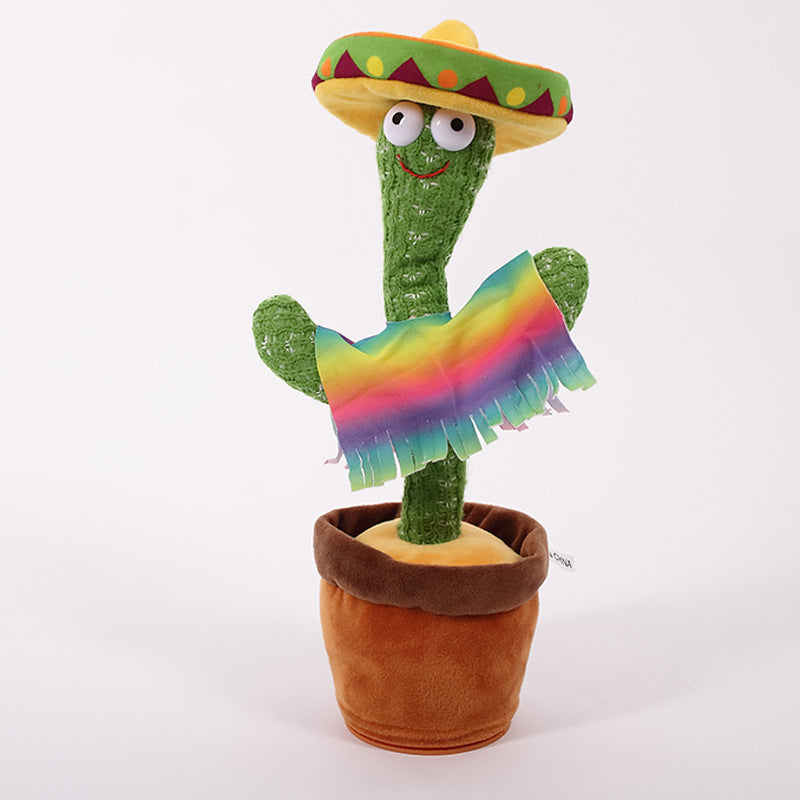 Juguete de cactus, juguete de baile de batido electrónico con la canción, juguete de educación infantil de cactus de baile 