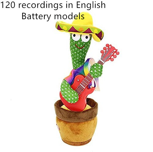 Juguete de cactus, juguete de baile de batido electrónico con la canción, juguete de educación infantil de cactus de baile 