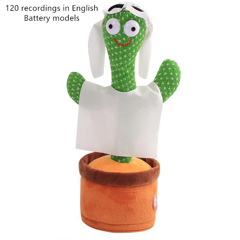 Juguete de cactus, juguete de baile de batido electrónico con la canción, juguete de educación infantil de cactus de baile 