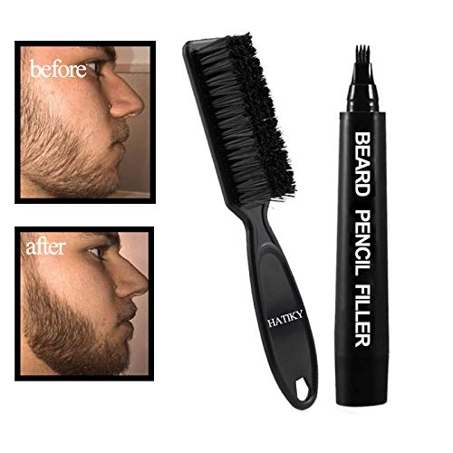 Bolígrafo para barba de cuatro puntas Bolígrafo para rellenar barba Lápiz para barba