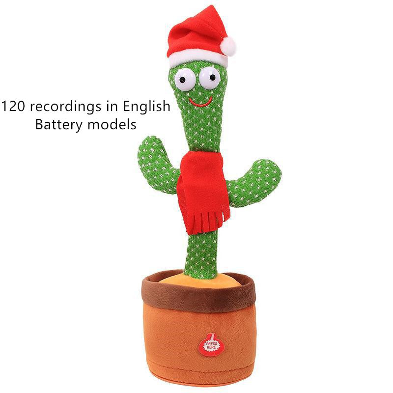 Juguete de cactus, juguete de baile de batido electrónico con la canción, juguete de educación infantil de cactus de baile 