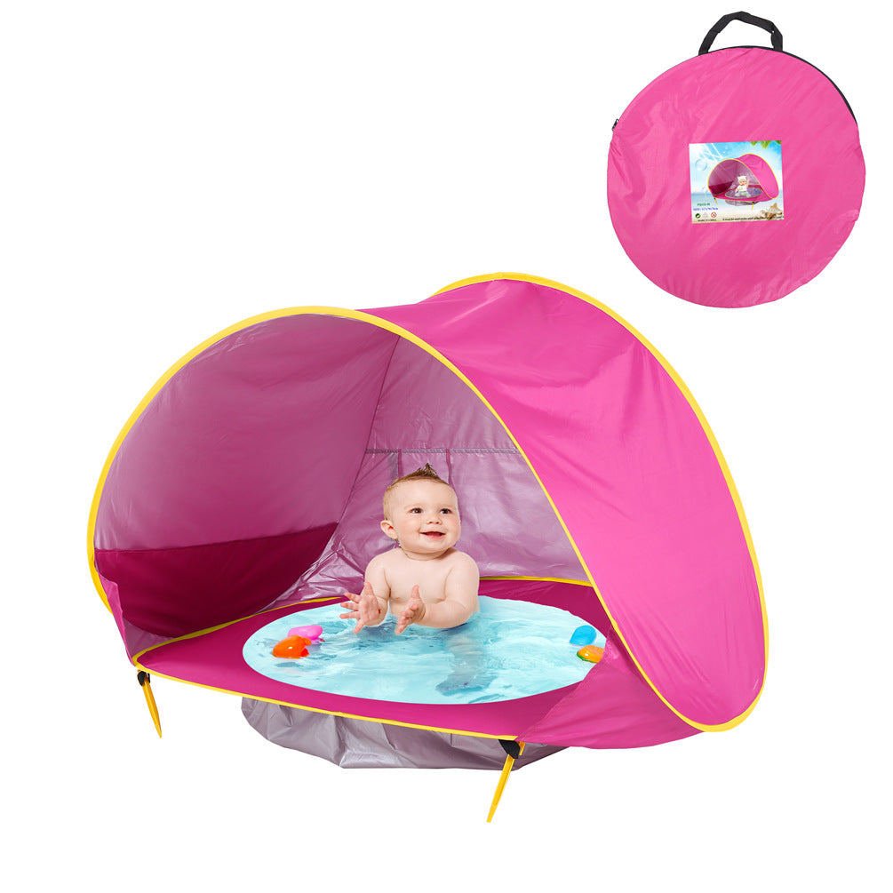 Carpa de playa para bebés, para niños, para acampar al aire libre, fácil de plegar, impermeable, toldo para el sol, carpa con protección UV 