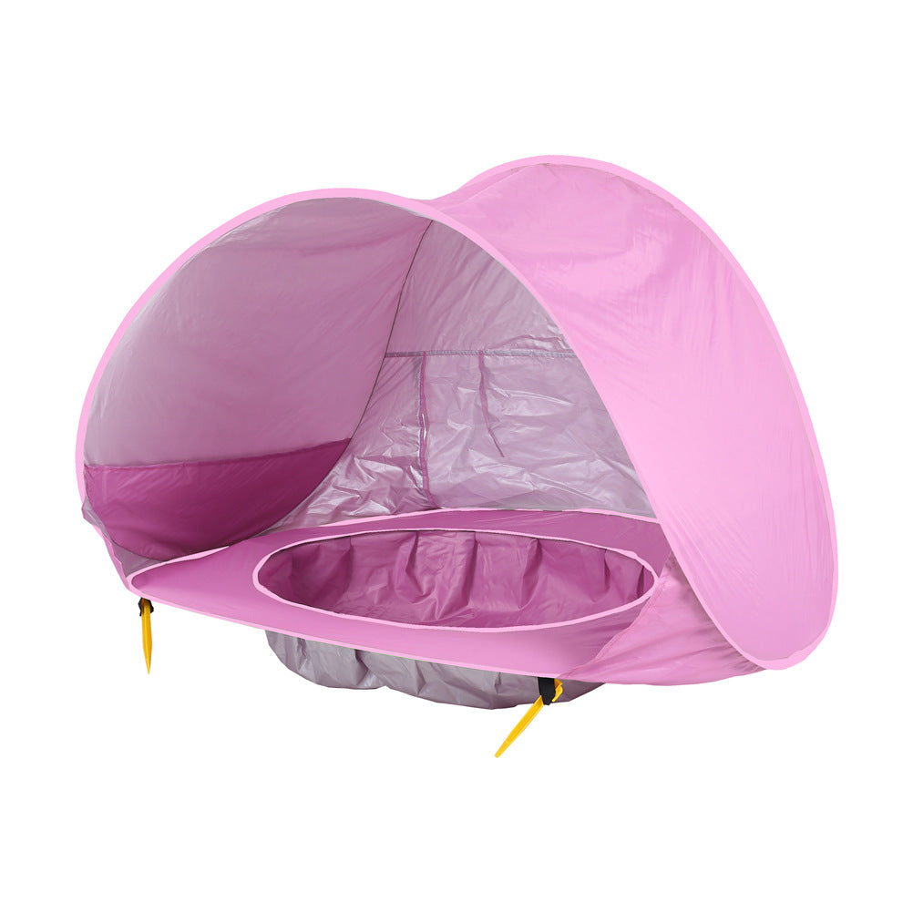 Carpa de playa para bebés, para niños, para acampar al aire libre, fácil de plegar, impermeable, toldo para el sol, carpa con protección UV 