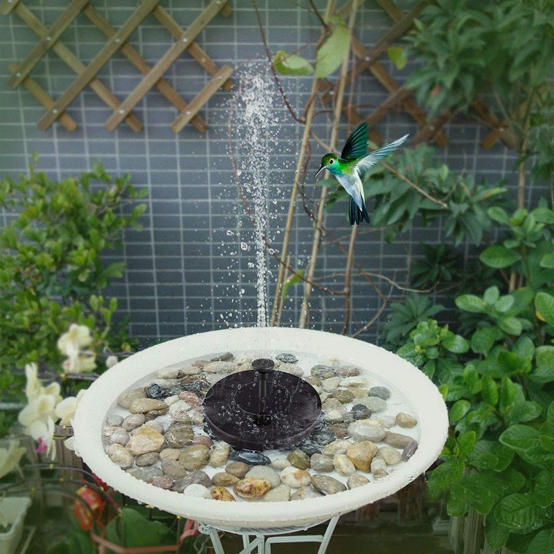 Floating Solar Power Water Fountain