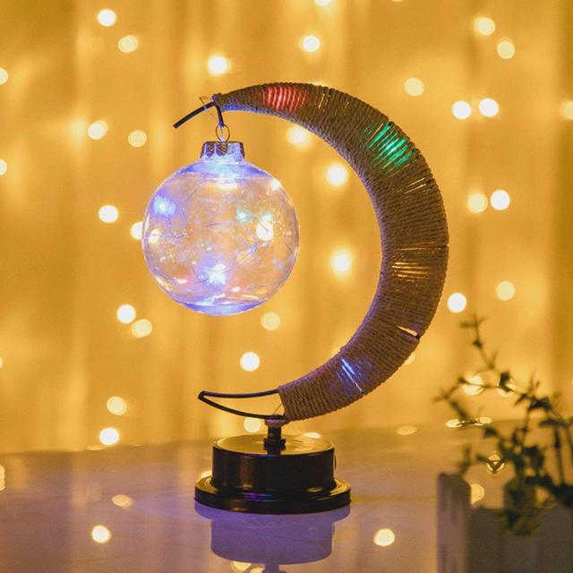 Luna Bola Forma Lámpara Decoración Dormitorio Decoración Luces Nocturnas