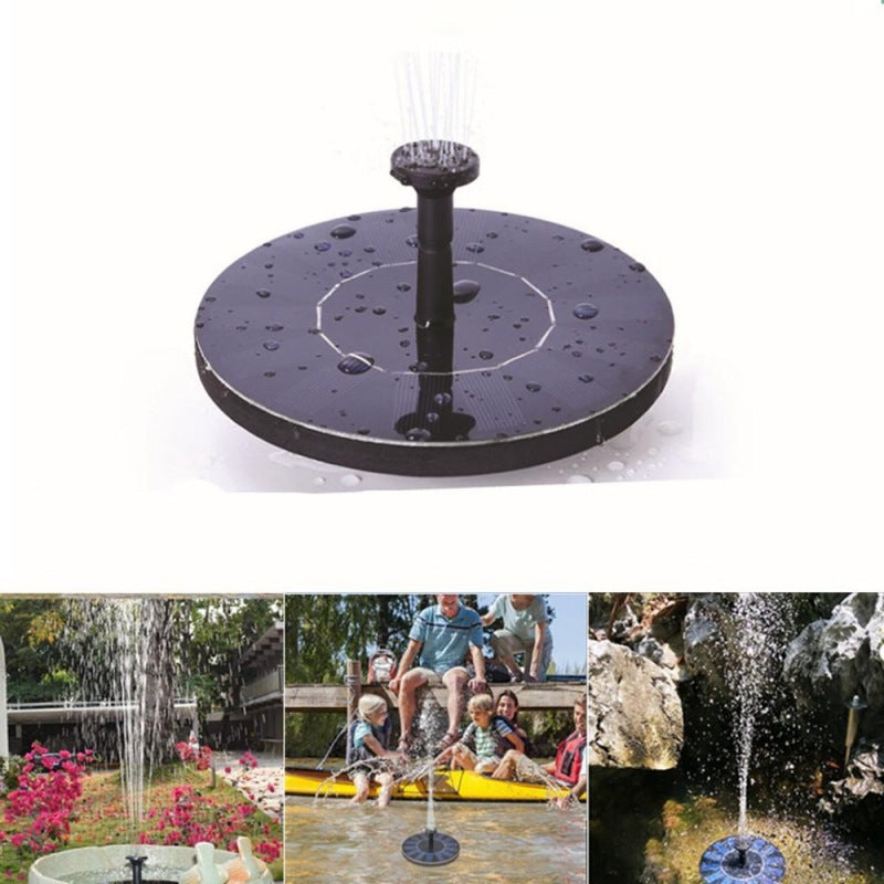 Floating Solar Power Water Fountain