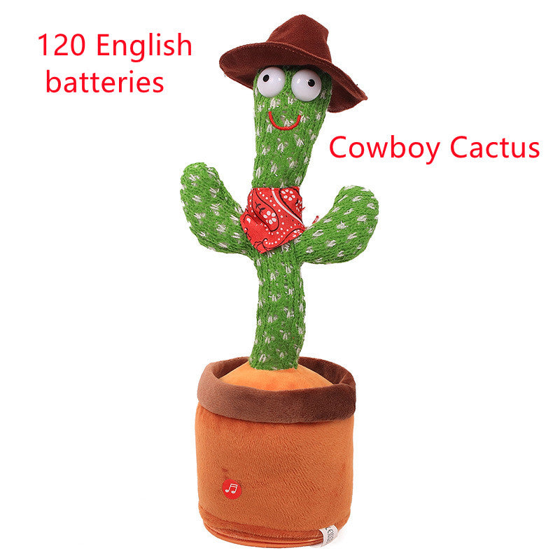 Juguete de cactus, juguete de baile de batido electrónico con la canción, juguete de educación infantil de cactus de baile 