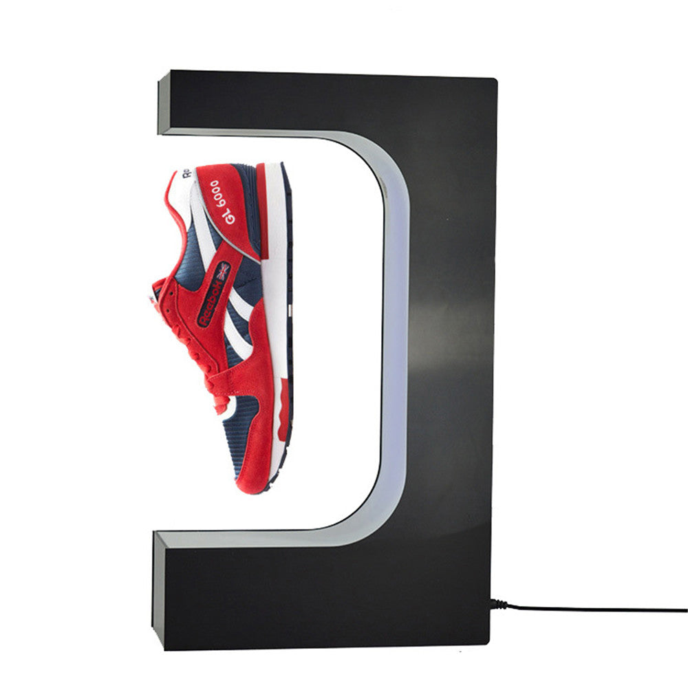 Magnetic Suspension Display Rack E-shaped Adjustable Shoe Rack Suspended Rotation