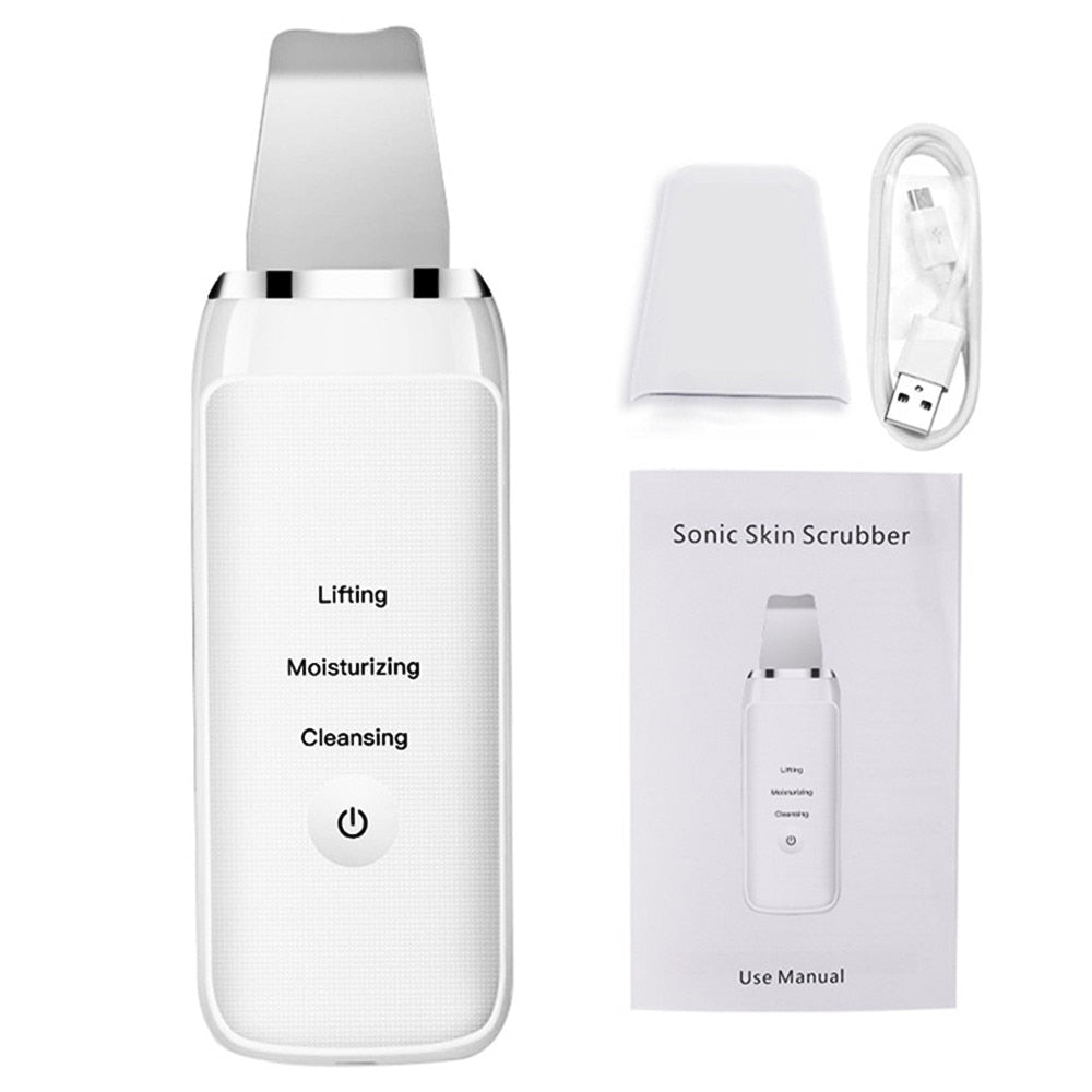 Ultrasonic Skin Scrubber: cleanse, moisturize, & massage