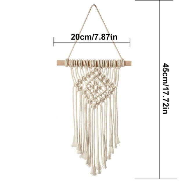 Wall Hanging Hand-Woven Macrame