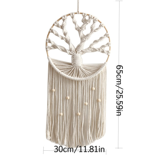 Wall Hanging Hand-Woven Macrame