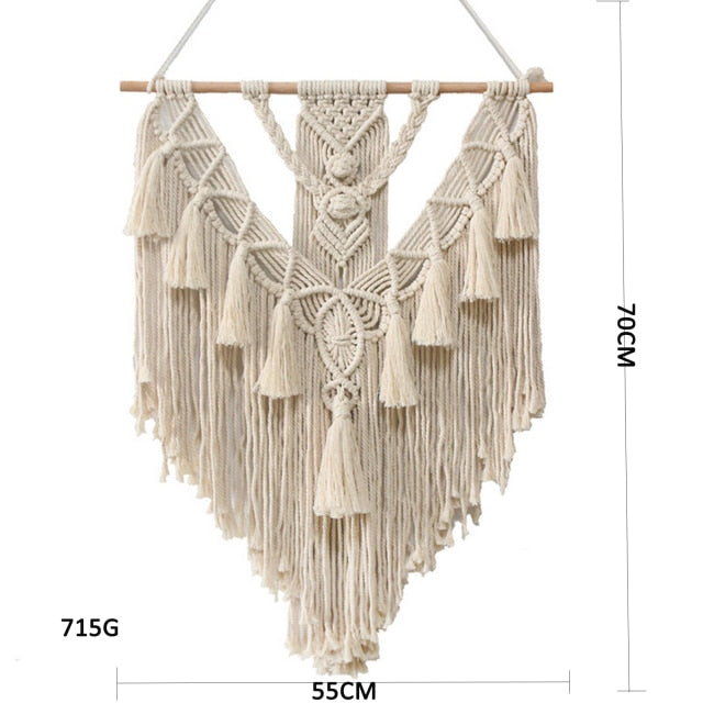 Wall Hanging Hand-Woven Macrame